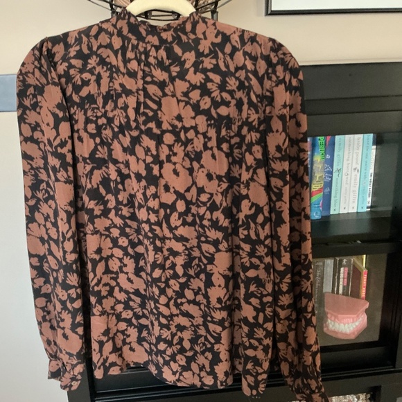 RAILS CAMILLE FLORAL SHIRT IN GARDEN SILHOUETTE SIZE LARGE - Picture 2 of 4